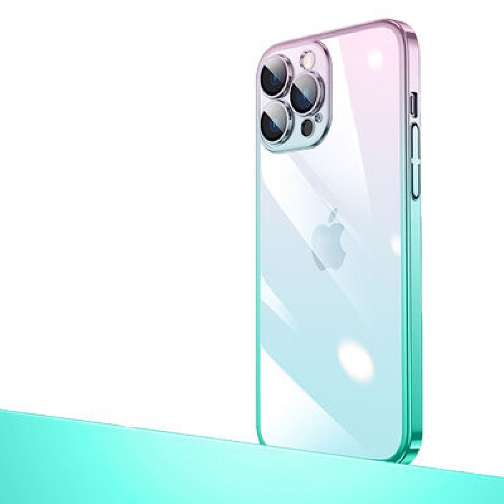 Apple iPhone 14 Pro Max Kılıf Parlak Renk Geçişli Kamera Korumalı Zore Senkron Kapak