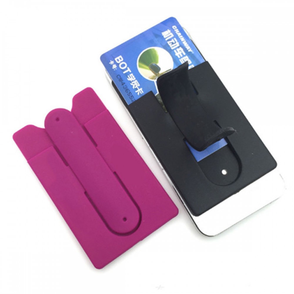 standlı telefon kartlık tutucu silikon